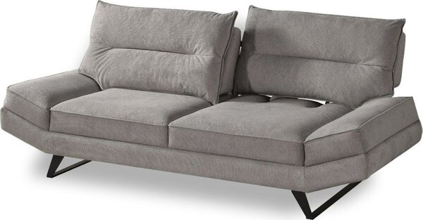 DecHome Divano 3 Posti Moderno in Microfibra Dimensioni 236x98x105 cm colore Tortora - Lena