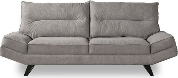 DecHome Divano 3 Posti Moderno in Microfibra Dimensioni 236x98x105 cm colore Tortora - Lena