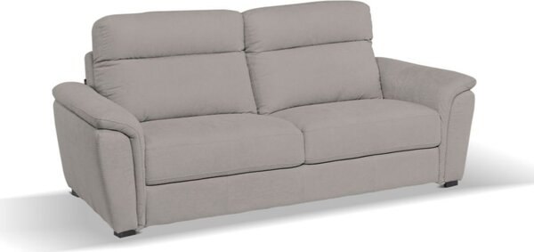 DecHome Divano 3 Posti Moderno in Tessuto Antimacchia Dimensioni 205x96x94 cm colore Elephant - Gonzaga