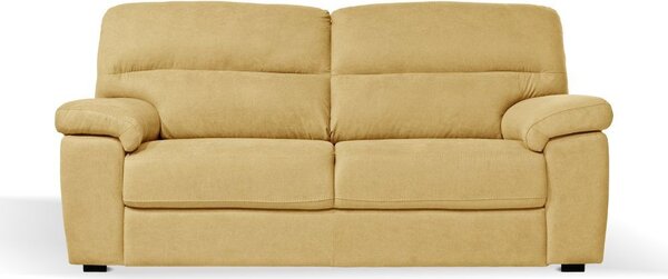DecHome Divano 3 Posti Moderno in Tessuto Antimacchia Dimensioni 211x92x98 cm colore Giallo - Alenda