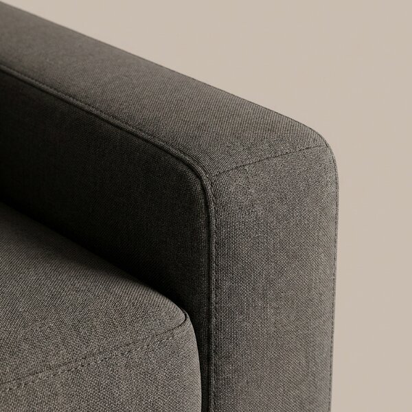 DecHome Divano 3 Posti Moderno in Tessuto Dimensioni 191x96x100 cm colore Grigio Scuro - Kayde
