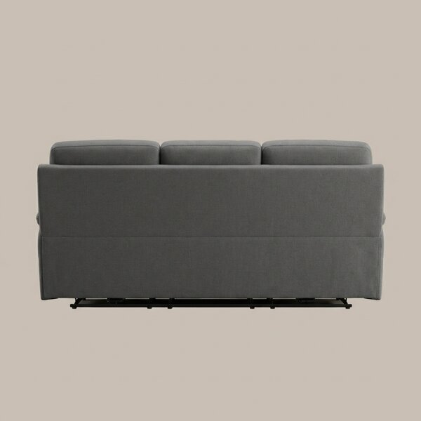 DecHome Divano 3 Posti Moderno in Tessuto Dimensioni 191x96x100 cm colore Grigio Scuro - Kayde
