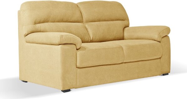 DecHome Divano 3 Posti Moderno in Tessuto Antimacchia Dimensioni 211x92x98 cm colore Giallo - Alenda