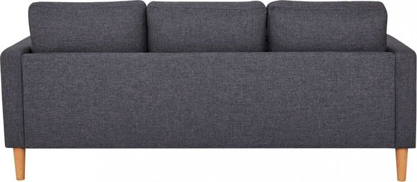 DecHome Divano 3 Posti Moderno in Tessuto Dimensioni 177x73x82 cm colore Grigio Scuro - Santa Fe