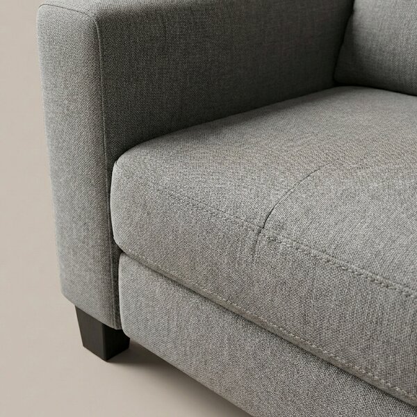 DecHome Divano 3 Posti Moderno in Tessuto Dimensioni 191x96x100 cm colore Grigio Scuro - Kayde