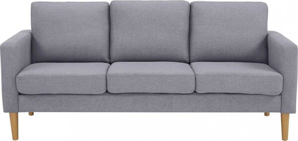 DecHome Divano 3 Posti Moderno in Tessuto Dimensioni 180x73x82 cm colore Grigio - Santa Fe