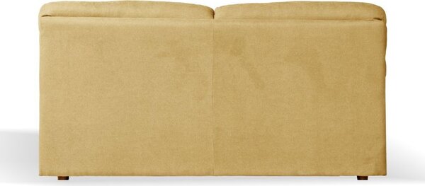 DecHome Divano 3 Posti Moderno in Tessuto Antimacchia Dimensioni 211x92x98 cm colore Giallo - Alenda