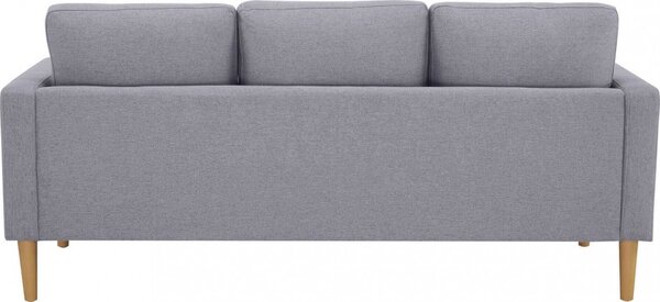DecHome Divano 3 Posti Moderno in Tessuto Dimensioni 180x73x82 cm colore Grigio - Santa Fe