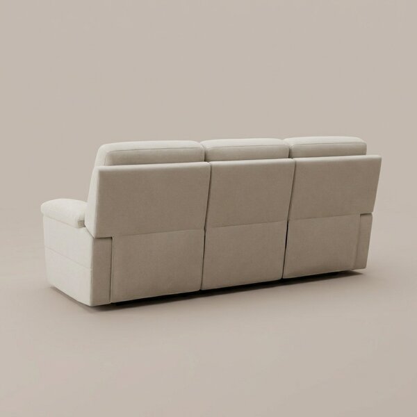 DecHome Divano 3 Posti Moderno in Tessuto Dimensioni 191x96x100 cm colore Beige - Kayde