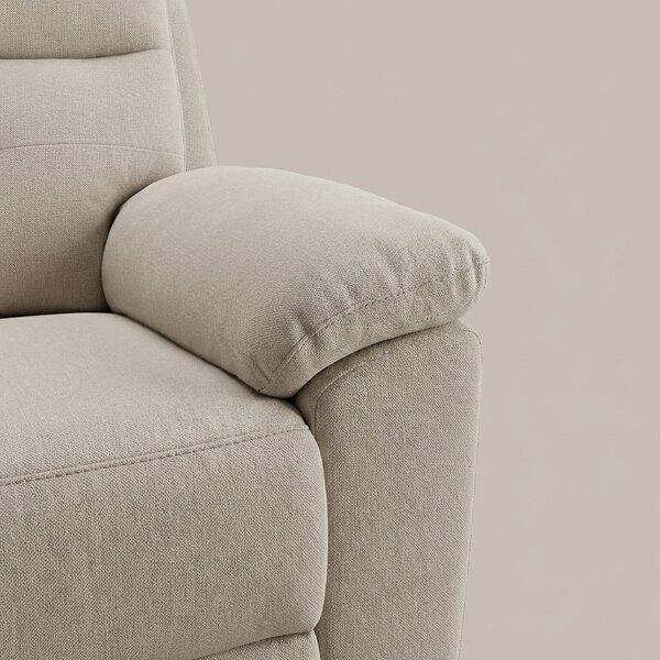 DecHome Divano 3 Posti Moderno in Tessuto Dimensioni 191x96x100 cm colore Beige - Kayde