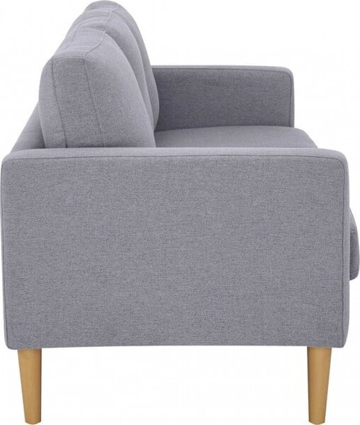 DecHome Divano 3 Posti Moderno in Tessuto Dimensioni 180x73x82 cm colore Grigio - Santa Fe