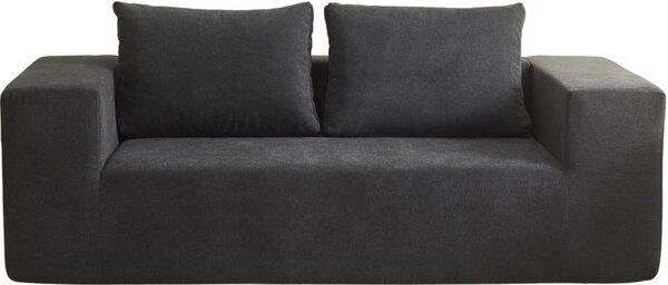 DecHome Divano 3 Posti Moderno in Tessuto Dimensioni 200x100x76 cm colore Grigio Scuro - Kelly