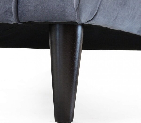 DecHome Divano 2 Posti Moderno in Velluto Dimensioni 152x81x89 cm colore Grigio - Cordoba