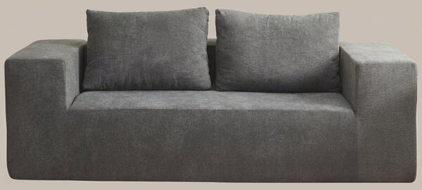 DecHome Divano 3 Posti Moderno in Tessuto Dimensioni 200x100x76 Cm colore Grigio Chiaro - Kelly