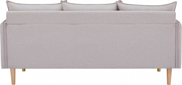 DecHome Divano 3 Posti Scandinavo in Tessuto Dimensioni 188x82x84 cm colore Beige - Ibiza