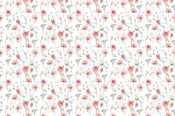 Carta da parati – Fiori romantici