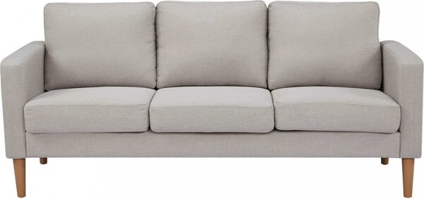 DecHome Divano 3 Posti Scandinavo in Tessuto Dimensioni 177x73x82 cm colore Beige - Santa Fe
