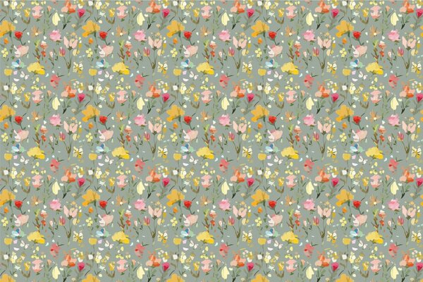 Carta da parati – Fiori dipinti astratti