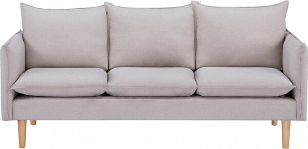 DecHome Divano 3 Posti Scandinavo in Tessuto Dimensioni 188x82x84 cm colore Beige - Ibiza