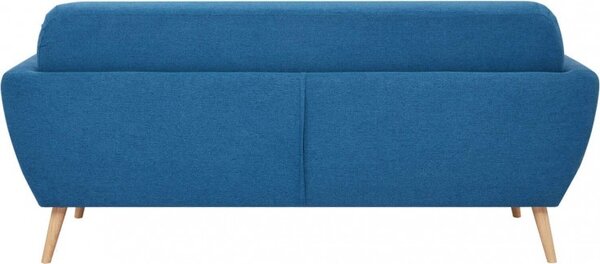 DecHome Divano 3 Posti Scandinavo in Tessuto Dimensioni 193x79x86 cm colore Blu - Canberra