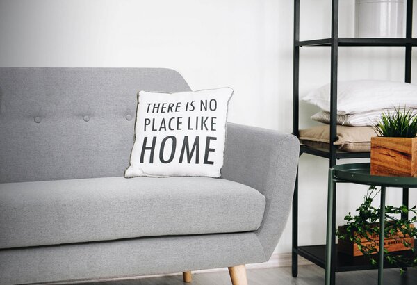 DecHome Divano 3 Posti Scandinavo in Tessuto Dimensioni 193x79x86 cm colore Grigio Chiaro - Canberra