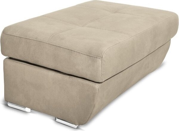 DecHome Divano Angolare 4 Posti Moderno con Penisola Letto Estraibile in Tessuto Dimensioni 264x91x220 cm colore Cappuccino - Fiona