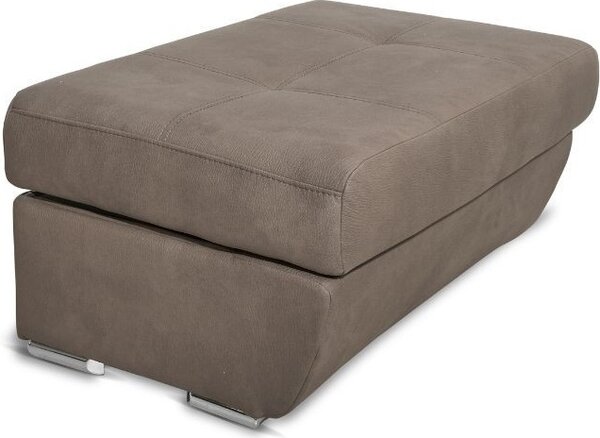 DecHome Divano Angolare 4 Posti Moderno con Penisola Letto Estraibile in Tessuto Dimensioni 260x200x91 cm colore Grigio - Fiona