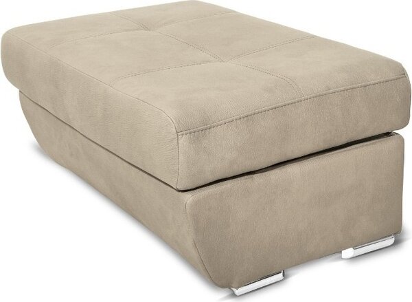 DecHome Divano Angolare 4 Posti Moderno con Penisola Letto Estraibile in Tessuto Dimensioni 264x91x220 cm colore Cappuccino - Fiona