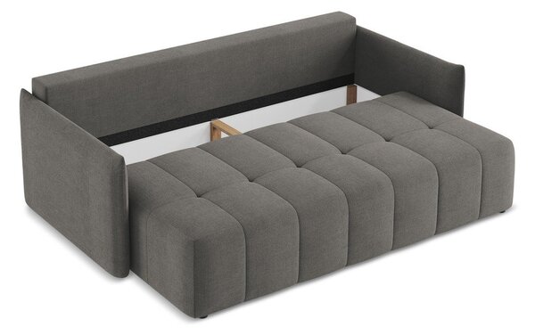 Divano grigio scuro allungabile/con contenitore 225 cm Moku – Makamii