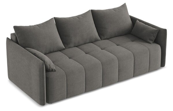 Divano grigio scuro allungabile/con contenitore 225 cm Moku – Makamii
