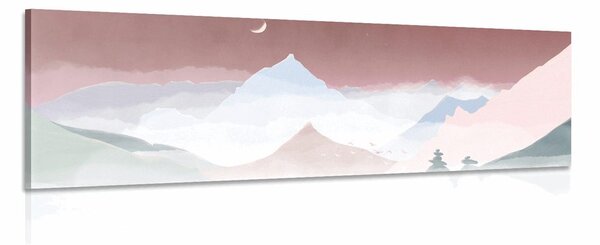 Stampa su tela – Montagne maestose pastello
