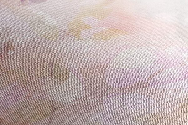 Quadro su tela – Foglie pastello