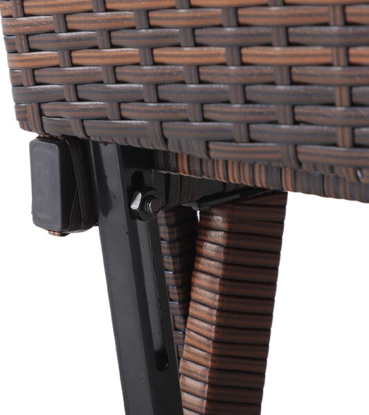 VivaGarden Divano da Esterno 2 Posti con Cuscini e Braccioli Ribaltabili in Rattan PE 129x63x67 cm colore Bianco