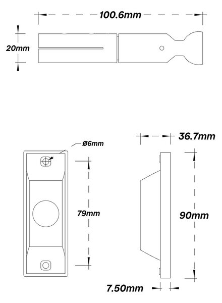 Profilo Sospeso STARLINE Corten 25m per strisce LED con Banda e fissaggio Variante Lunghezza 25 Metri