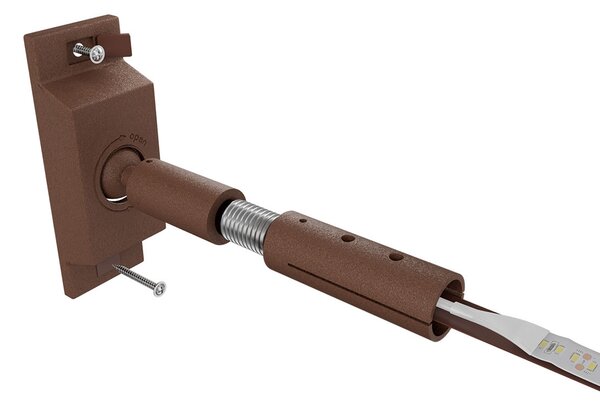 Profilo Sospeso STARLINE Corten 25m per strisce LED con Banda e fissaggio Variante Lunghezza 25 Metri