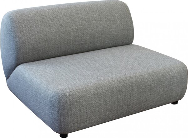 VivaGarden Divano da Esterno 2 Posti con Cuscini in Alluminio 112x124x76 cm colore Grigio - Vancouver