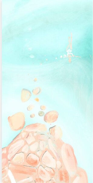 Stampa su tela – Donna sul mare aperto