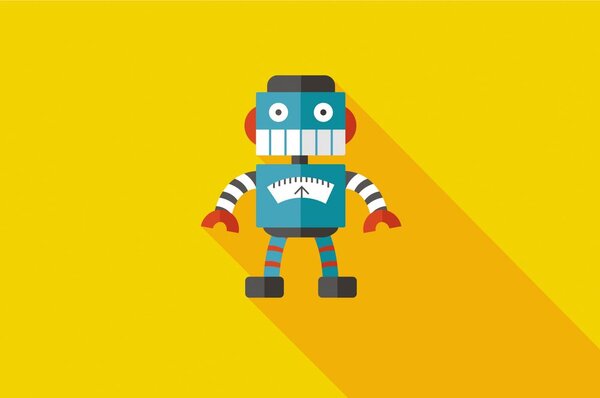 Carta da parati – Robot allegro