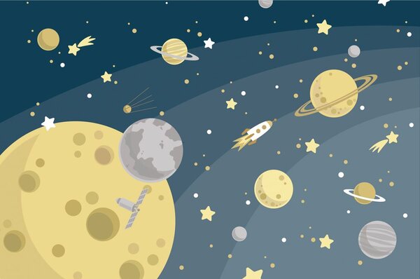 Carta da parati – Viaggio straordinario nello spazio