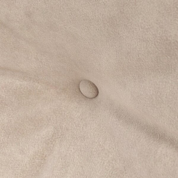 DecHome Divano Letto 2 Posti in Tessuto effetto Velluto Dimensioni 102x73x81 cm colore Beige