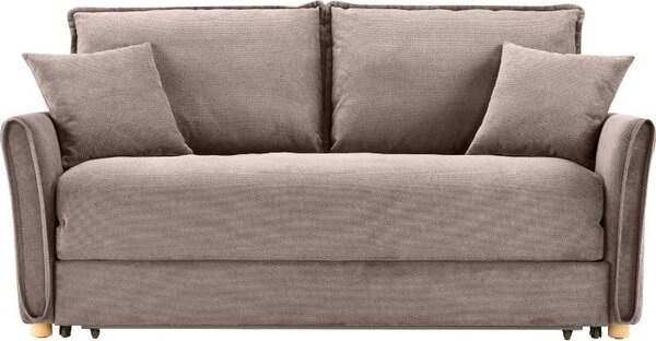 DecHome Divano Letto 2 Posti Moderno in Tessuto Dimensioni 176x93x97 cm colore Taupe - Cassie