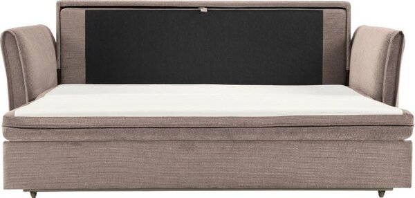 DecHome Divano Letto 2 Posti Moderno in Tessuto Dimensioni 176x93x97 cm colore Taupe - Cassie