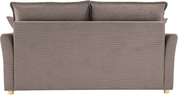 DecHome Divano Letto 2 Posti Moderno in Tessuto Dimensioni 176x93x97 cm colore Taupe - Cassie