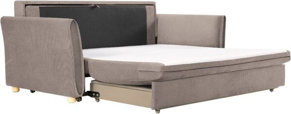 DecHome Divano Letto 2 Posti Moderno in Tessuto Dimensioni 176x93x97 cm colore Taupe - Cassie