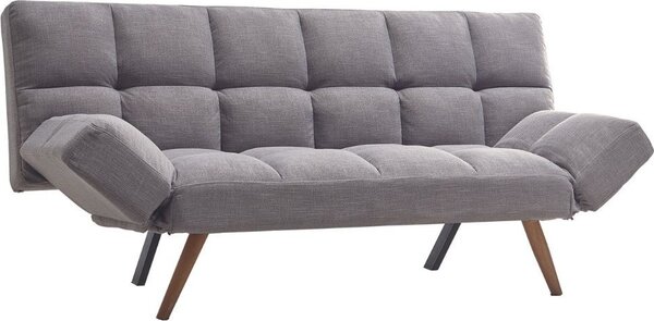 DecHome Divano Letto 2 Posti Moderno in Tessuto Dimensioni 181x81x86 cm colore Grigio - Dube