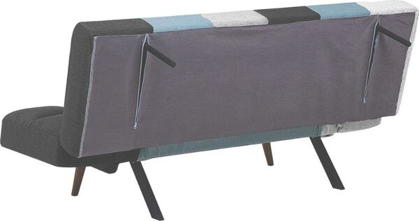 DecHome Divano Letto 2 Posti Moderno in Tessuto Dimensioni 181x81x86 cm colore Patchwork - Dube