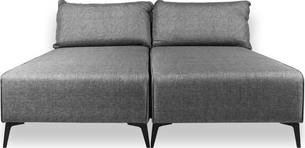 DecHome Divano Letto 2 Posti Moderno in Tessuto Dimensioni 75x290x85 cm colore Grigio - Armada