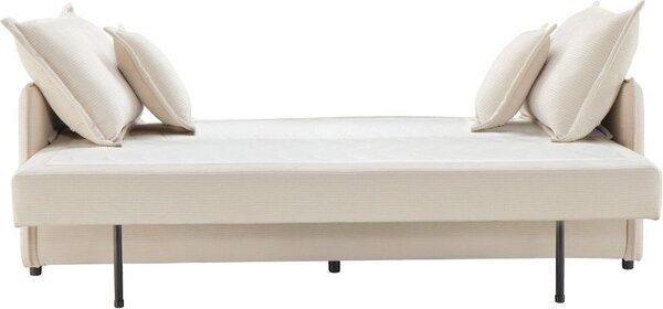 DecHome Divano Letto 2 Posti Moderno in Tessuto Dimensioni 217x86x95 cm colore Panna - Ghide