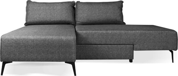 DecHome Divano Letto 2 Posti Moderno in Tessuto Dimensioni 75x290x85 cm colore Grigio - Armada