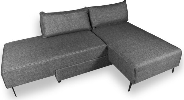 DecHome Divano Letto 2 Posti Moderno in Tessuto Dimensioni 75x290x85 cm colore Grigio - Armada